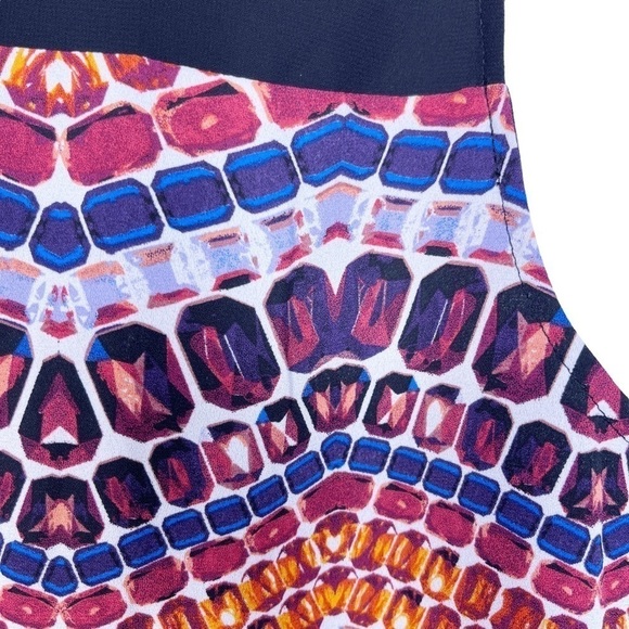 SAM EDELMAN Sleeveless Going Gray Z Dress Size Small in Multi Mosaic Print - Picture 11 of 16